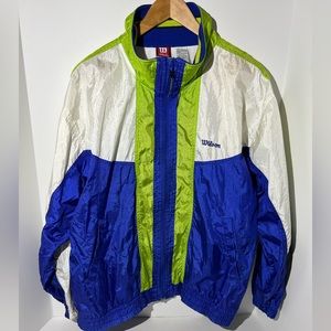 Vintage windbreaker advantage by‎ Wilson track jacket size large